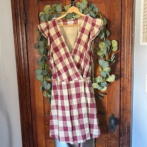 Madewell plaid mini dress | size XXL